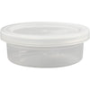 Pot en plastique Creativ company avec couvercle, h : 24 mm, d 68 mm, 45 ml, 20 pièces 1 boîte