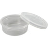 Pot en plastique Creativ company avec couvercle, h : 24 mm, d 68 mm, 45 ml, 20 pièces 1 boîte