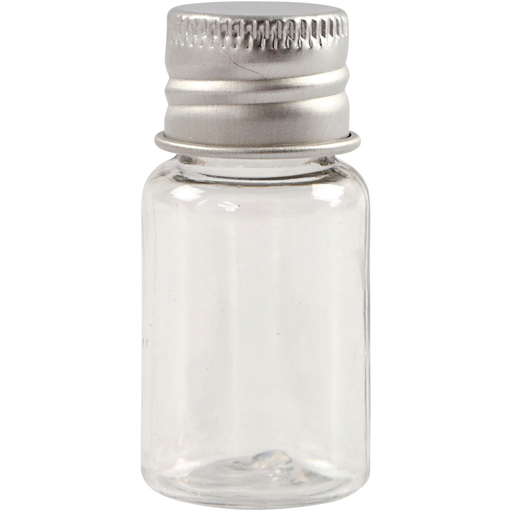 Pot Creativ company avec bouchon à vis, h : 48 mm, d 23,5 mm, 13 ml, 10 pièces 1 boîte