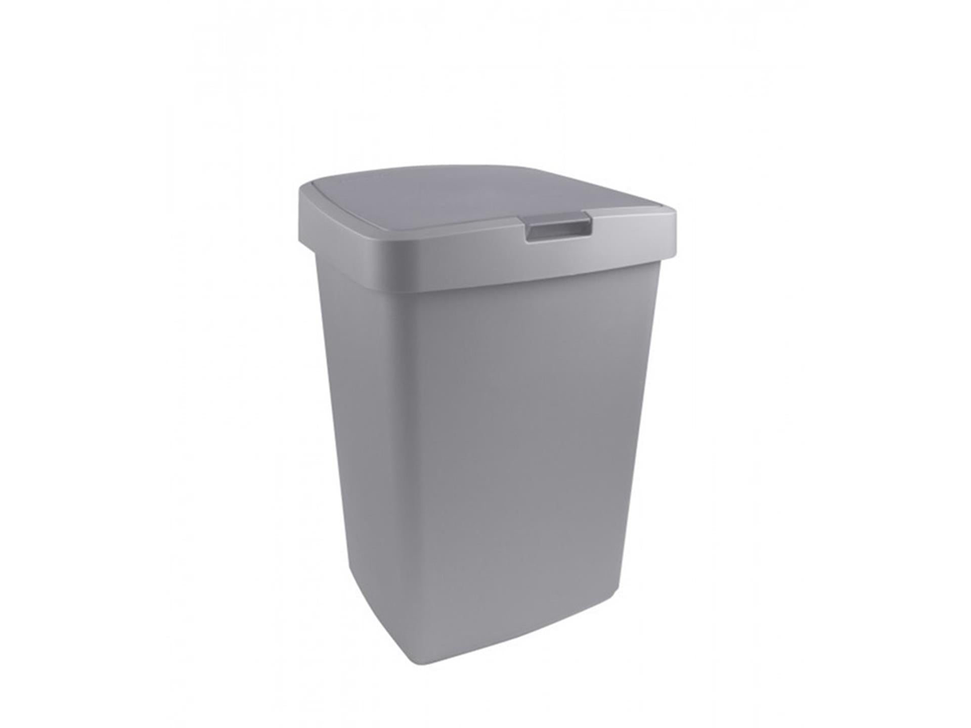 Poubelle Sunware Delta 50 litres gris