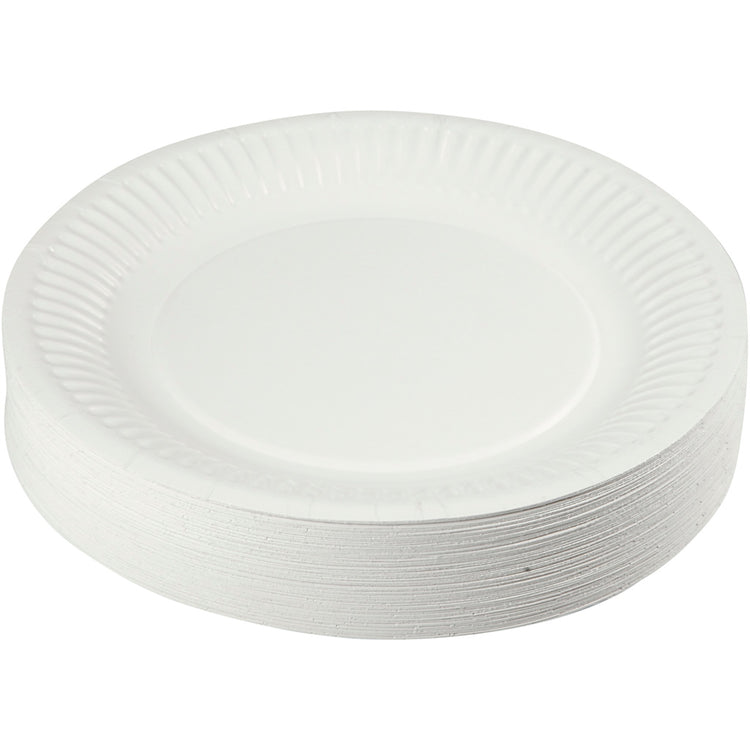 Assiette en carton, d 18 cm, 100 pièces 1 boîte