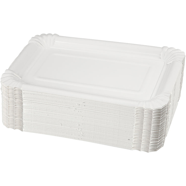 Plaques allongées plates, DIM 20x13 cm, 250 pièces 1 boîte