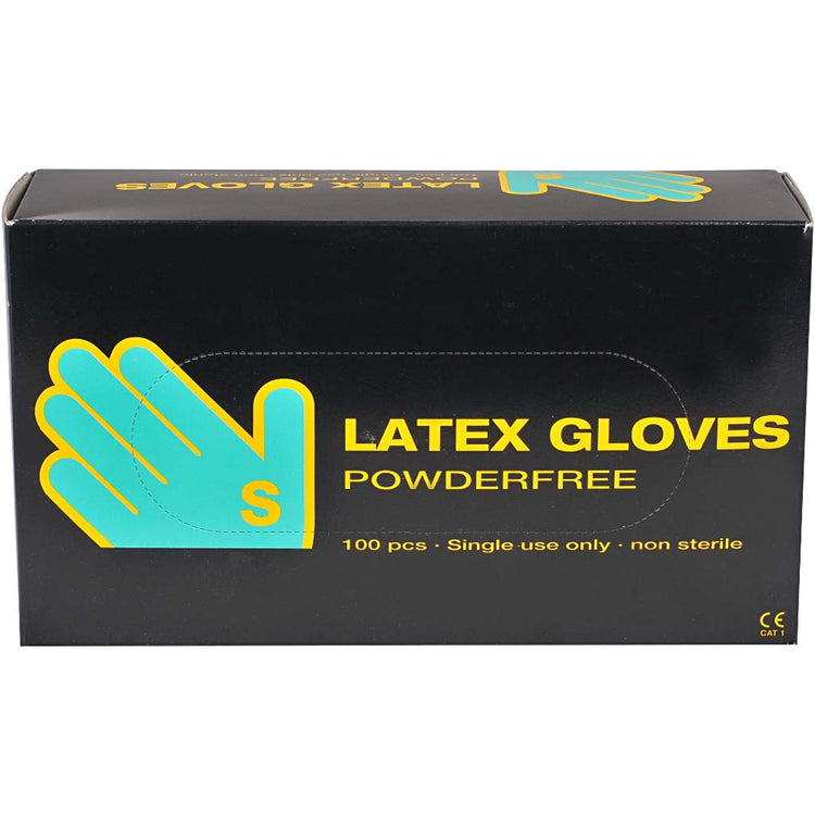 Gants en latex, taille petite, 100 pièces, 1 boîte