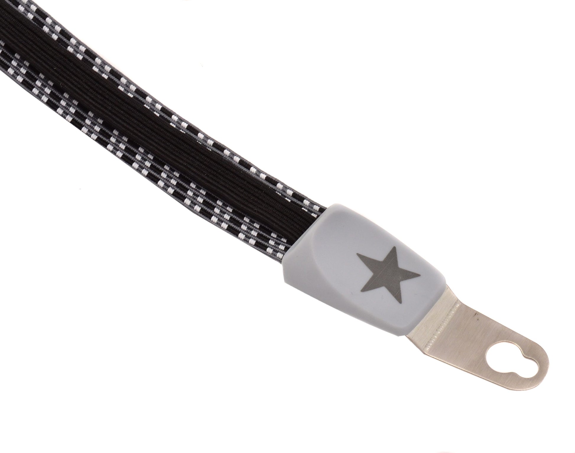 Cordo élastique enfant 20 pouces universel noir-blanc-gris