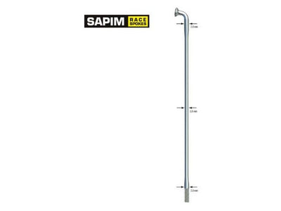 Sapim Spaak 14-284L Race en acier inoxydable noir sans mamelon (100e)