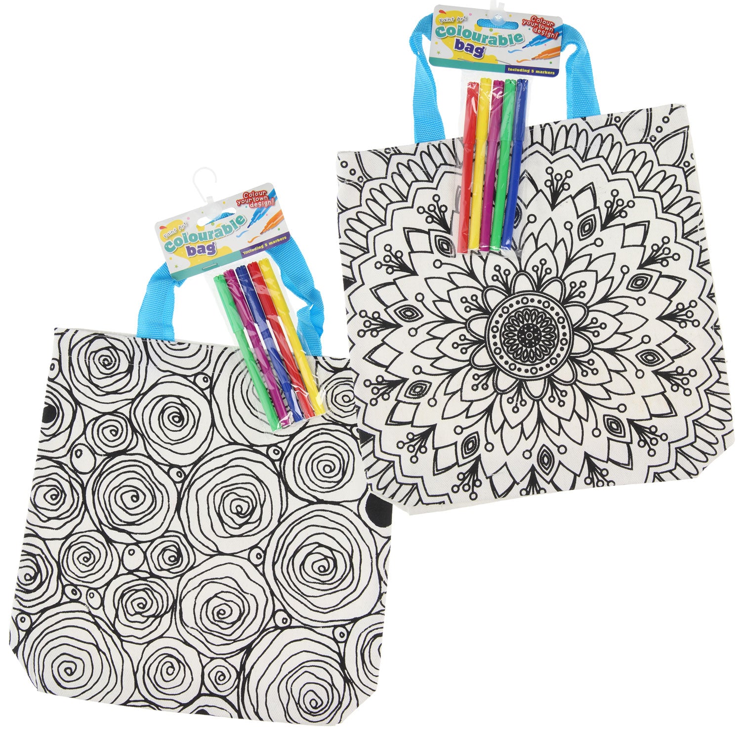 Color votre propre sac Mandala Roses