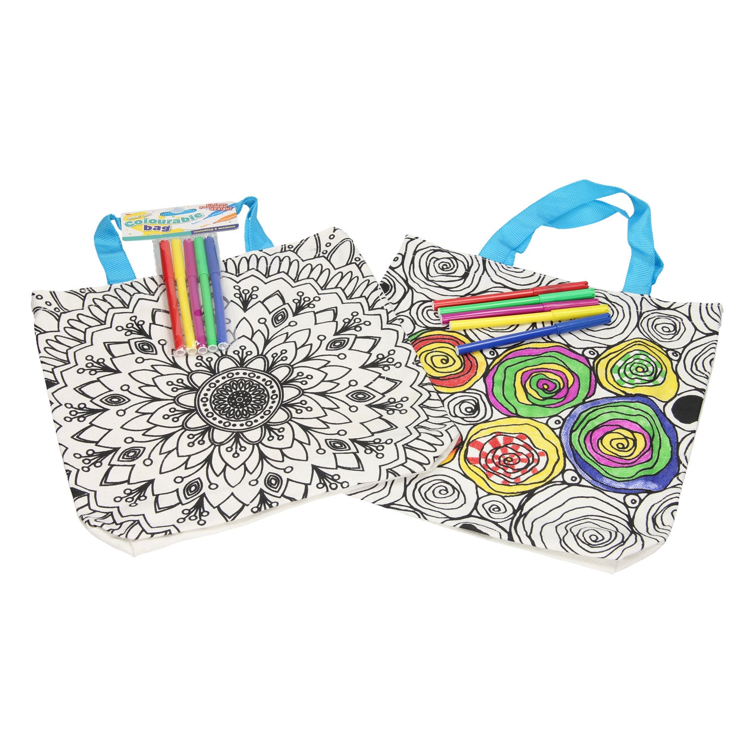 Color votre propre sac Mandala Roses