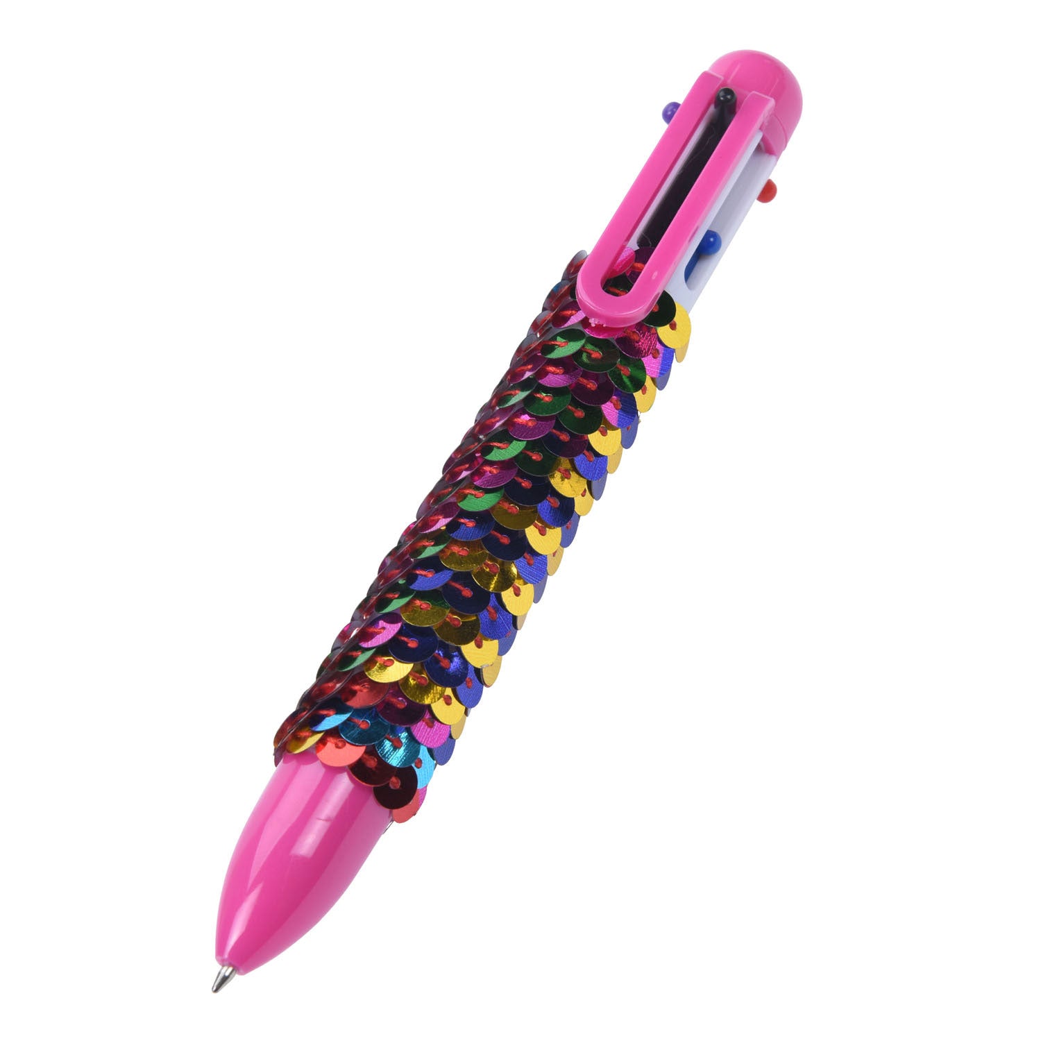 Stylo multi-color avec des paillettes