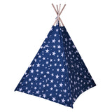 Tipi tente bleu avec des étoiles - afbeelding 1