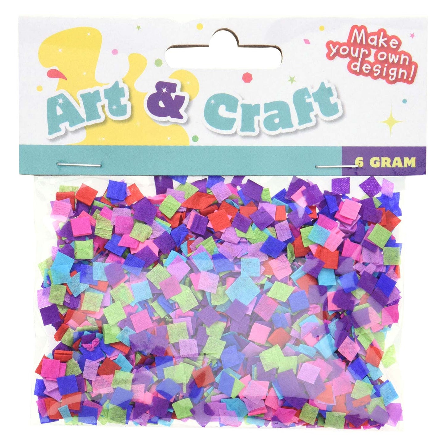 confettis multi-couleurs, 6grammes