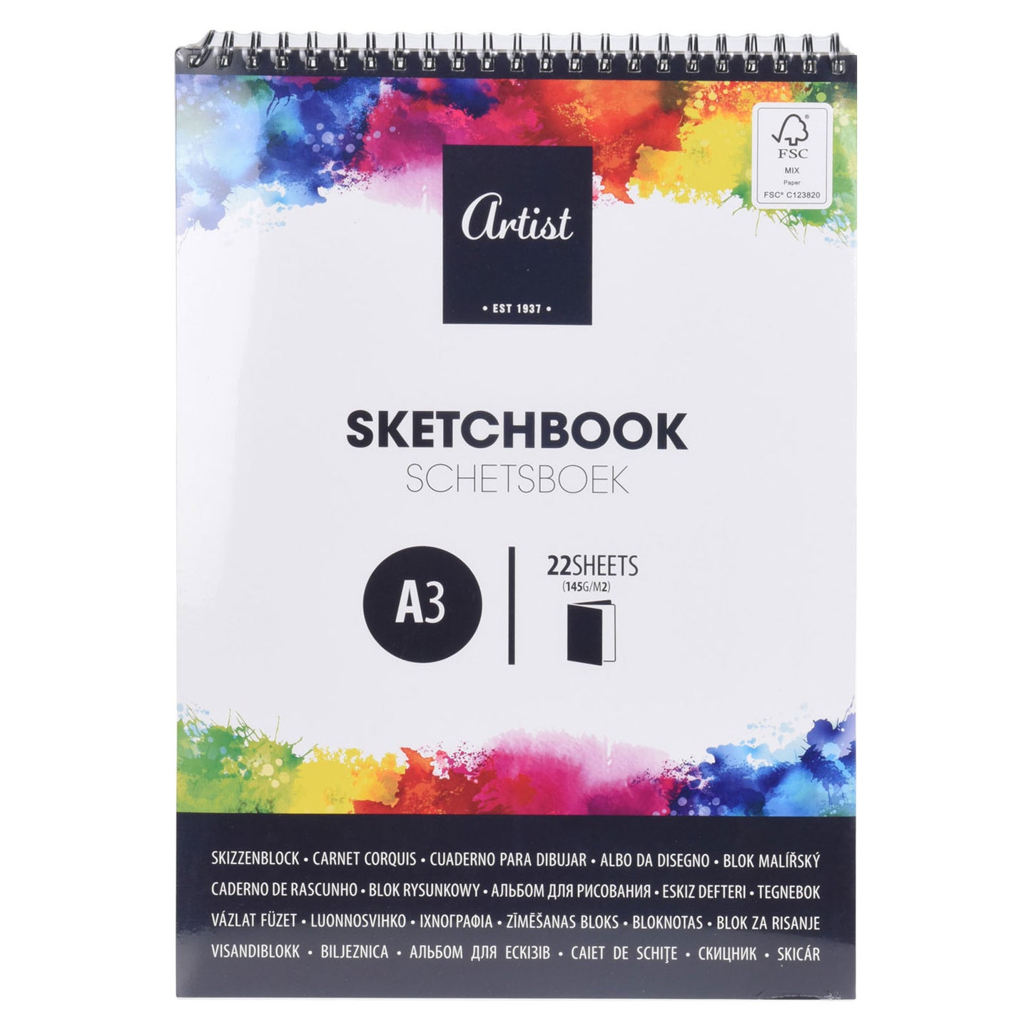Sketchbook A3, 22 feuilles
