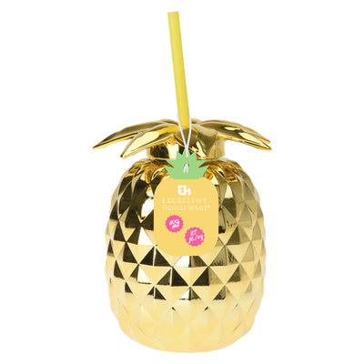 Tasse à boire de l'or ananas