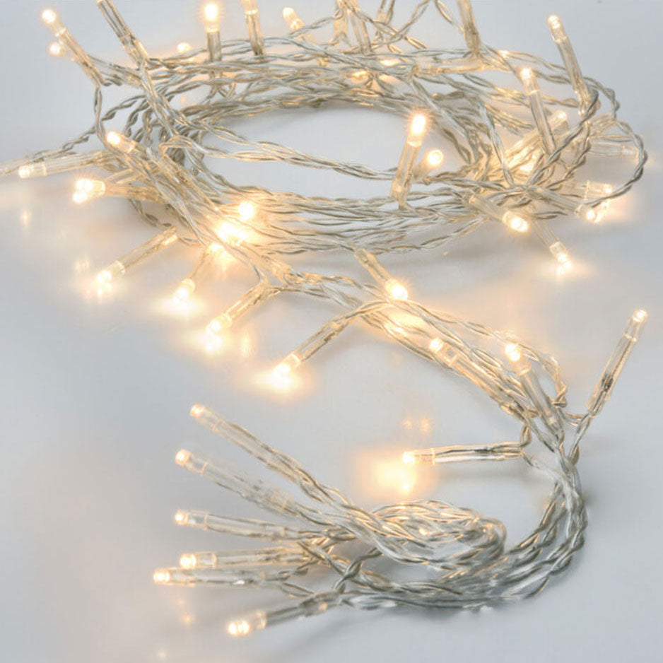 Éclairage LED blanc chaud, 80 lumières