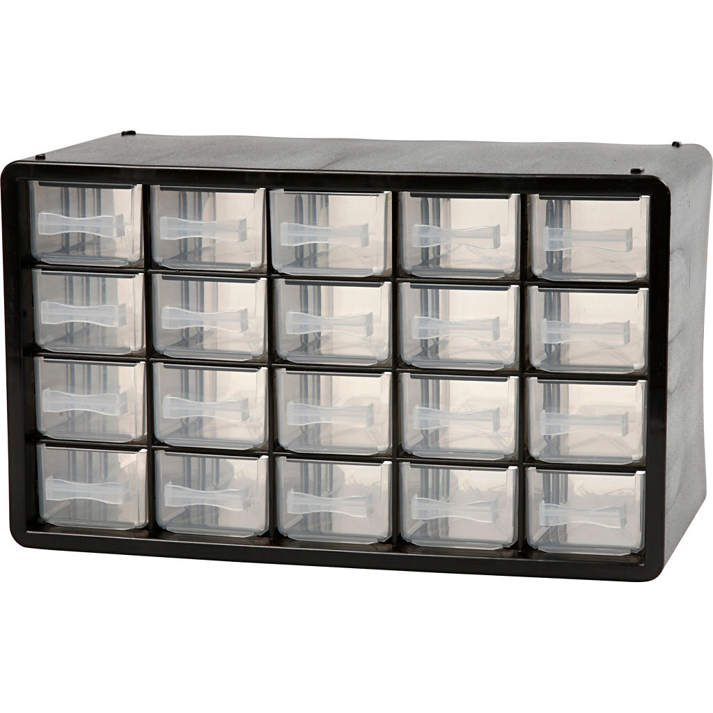 Système de rangement Raaco, taille PC 20, taille 18,4x30,5x14,9 cm, taille du trou 55x37 mm, 1 kit
