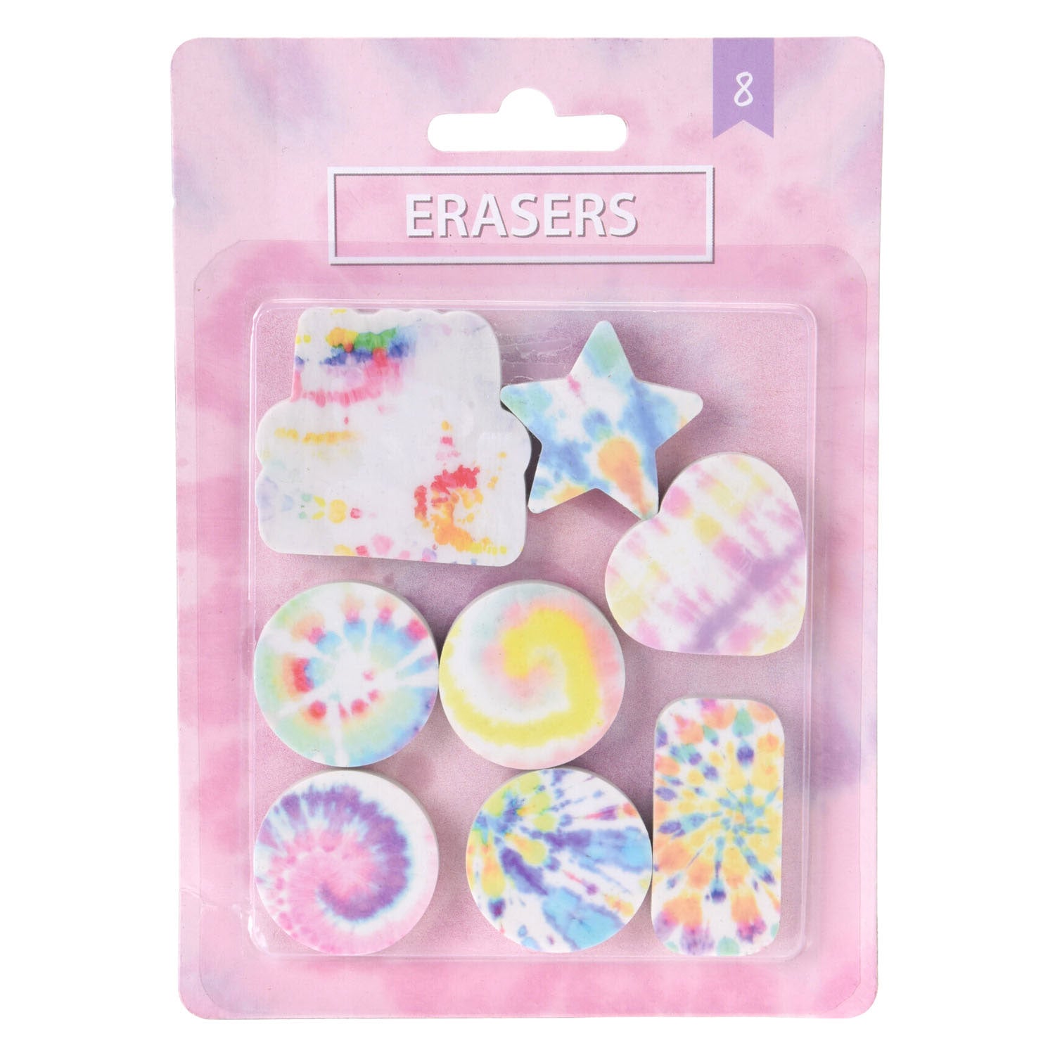 Gummen set tie dye, 8st.