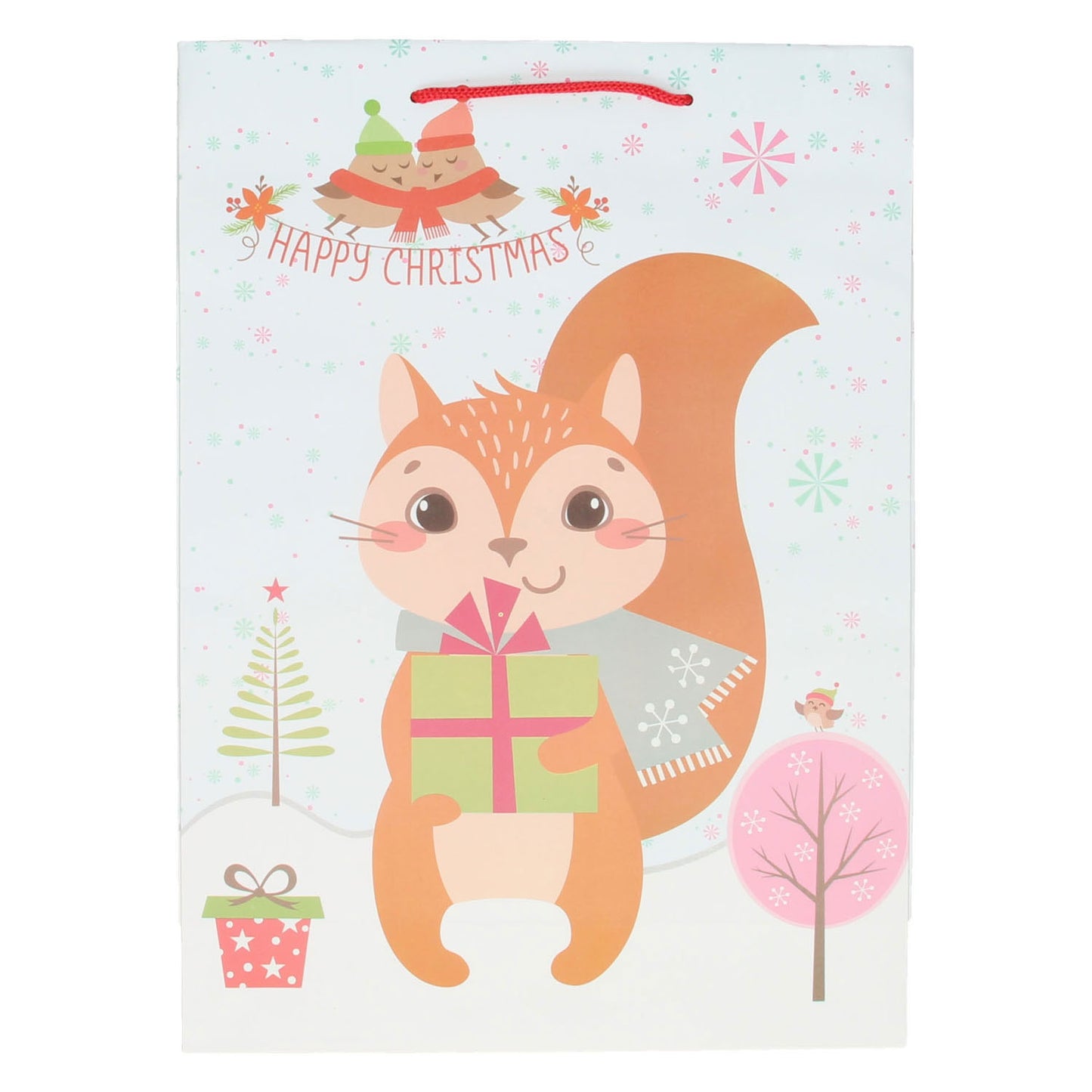 Sac cadeau hérisson de Noël, 34 cm