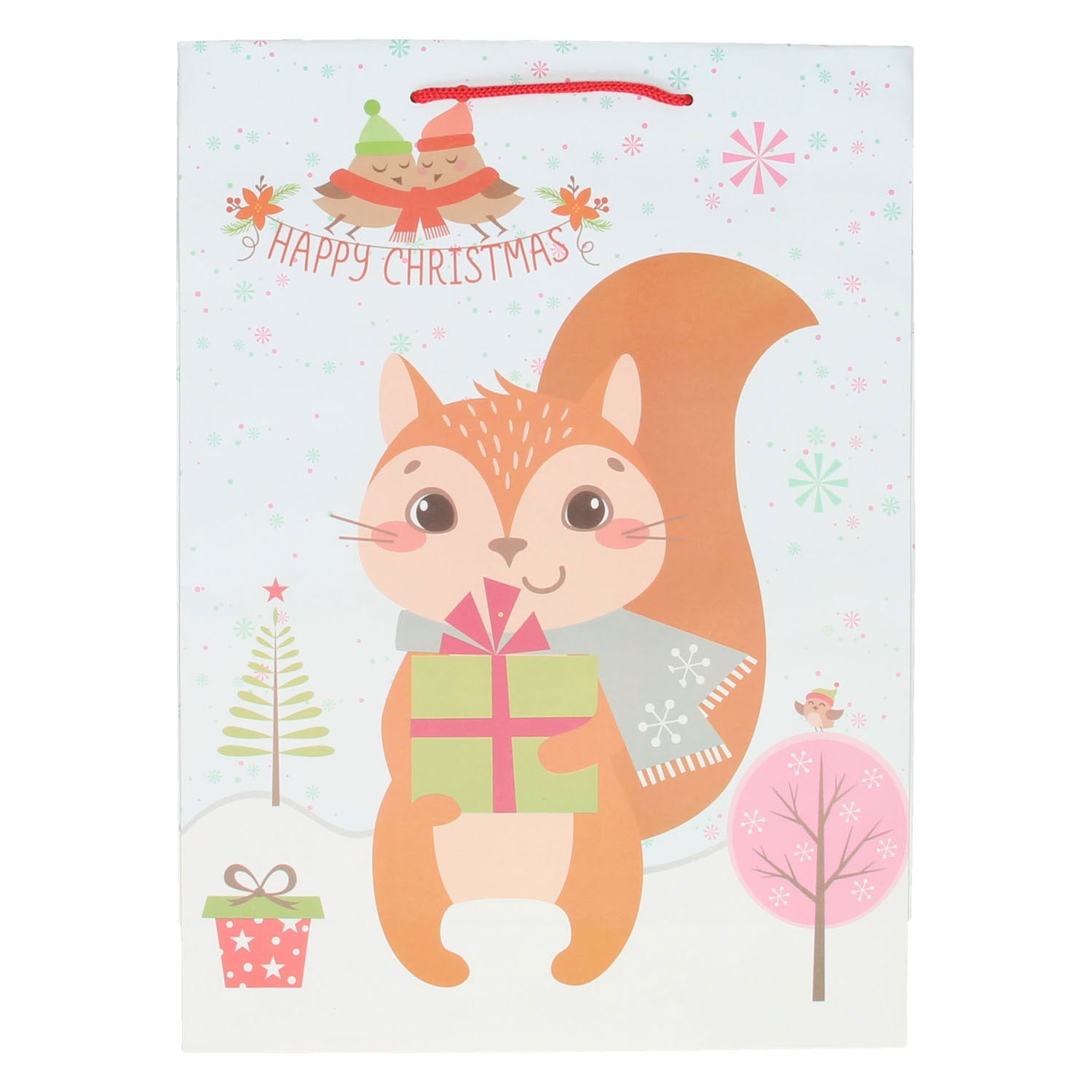 Sac cadeau hérisson de Noël, 34 cm