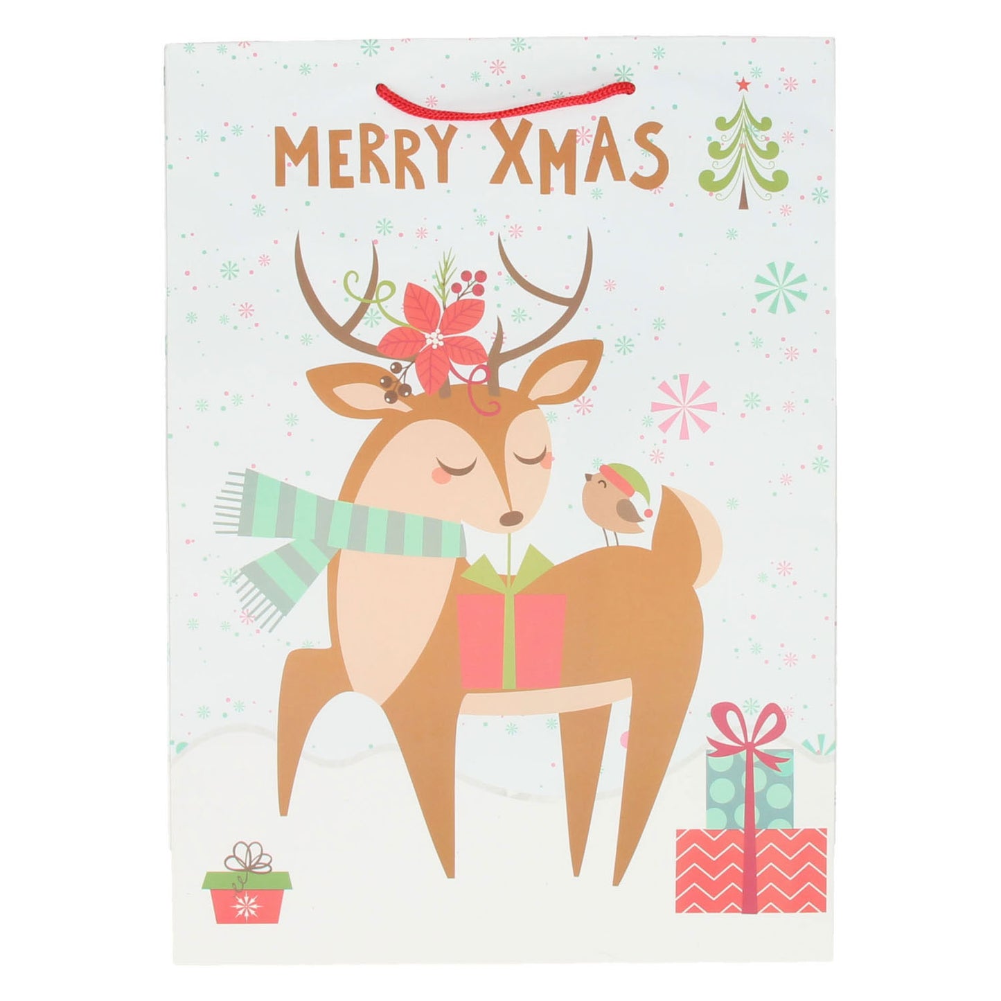 Sac cadeau hérisson de Noël, 34 cm