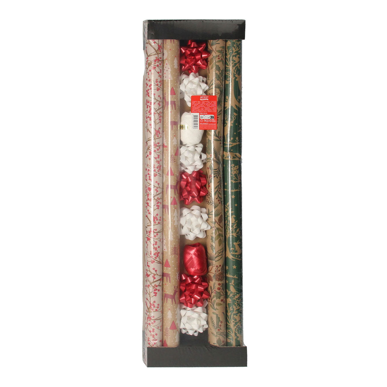 Papier d'emballage Kraft Set Christmas