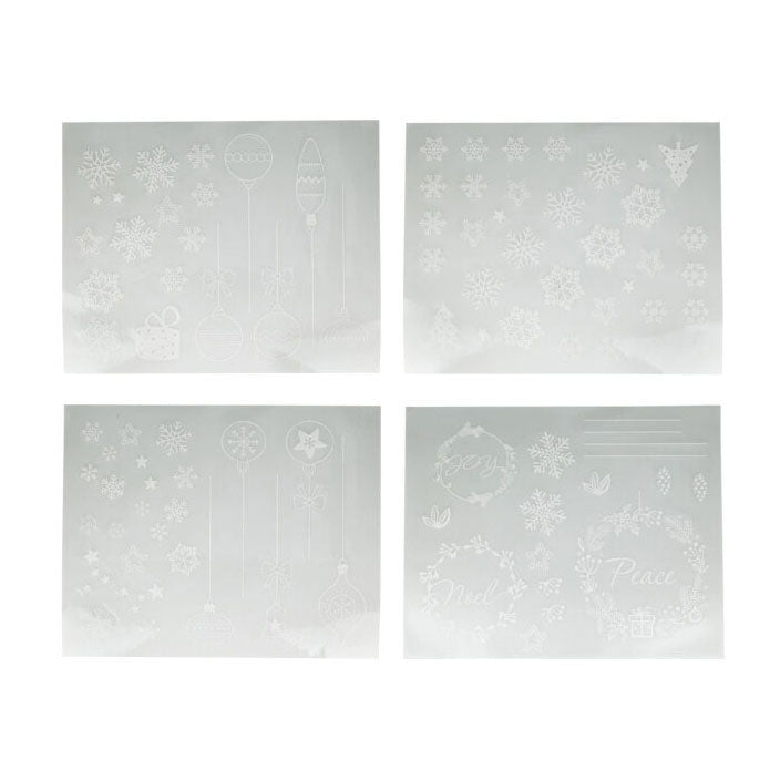 Thème de Noël autocollant de fenêtre