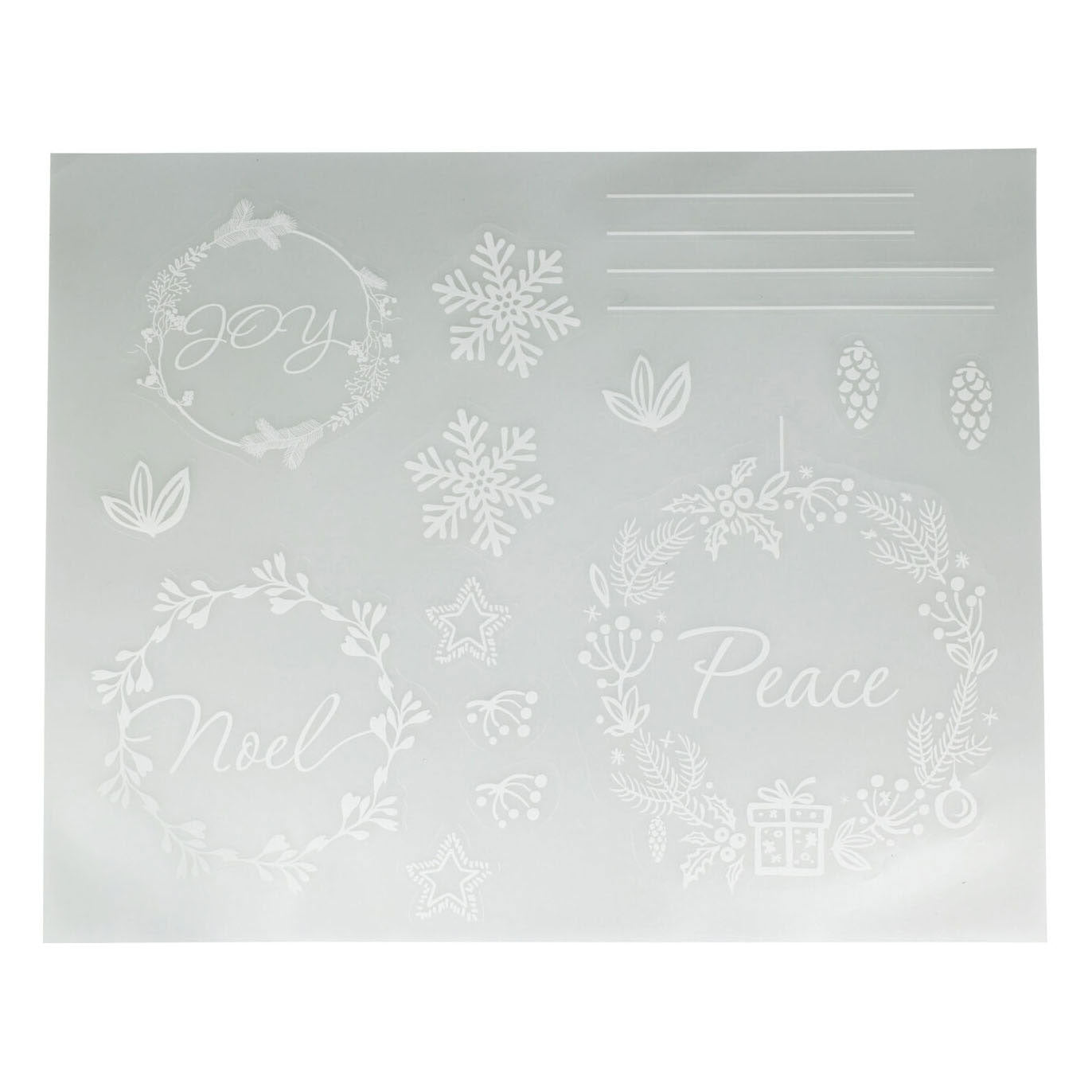 Thème de Noël autocollant de fenêtre