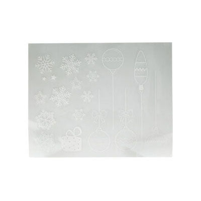 Thème de Noël autocollant de fenêtre