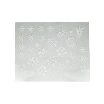 Thème de Noël autocollant de fenêtre
