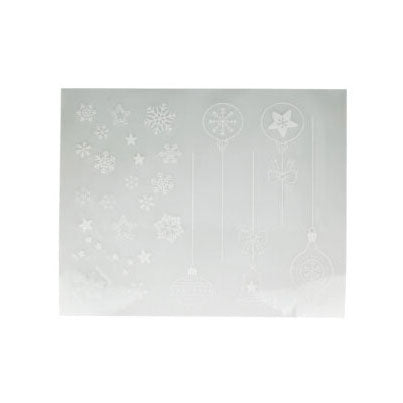 Thème de Noël autocollant de fenêtre