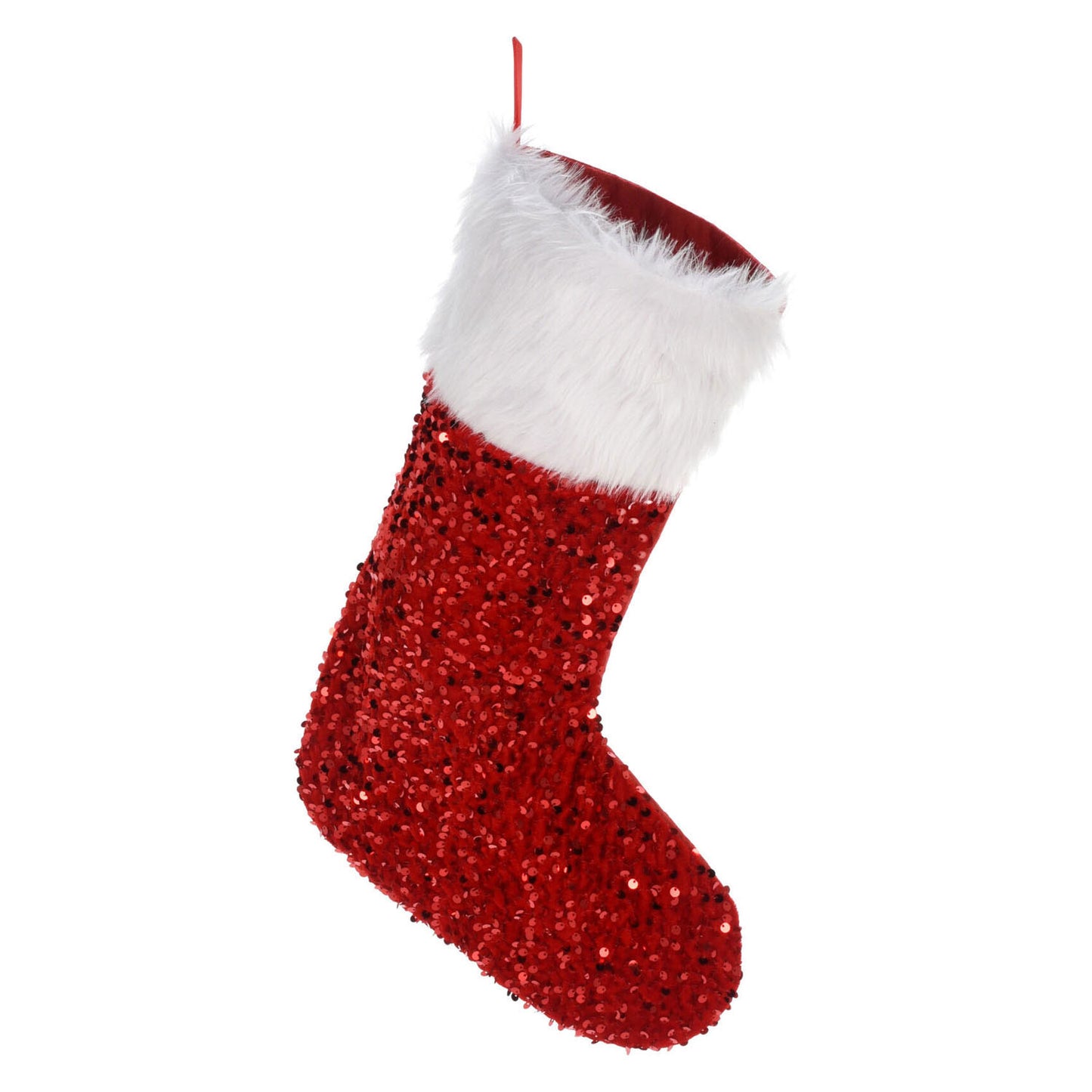 Chaussette de Noël avec paillettes