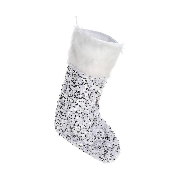 Chaussette de Noël avec paillettes