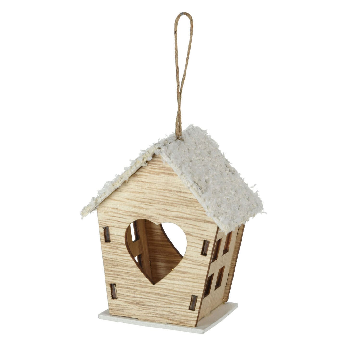 Maison de cintre de Noël en bois avec LED