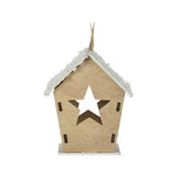 Maison de cintre de Noël en bois avec LED - afbeelding 4