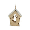 Maison de cintre de Noël en bois avec LED