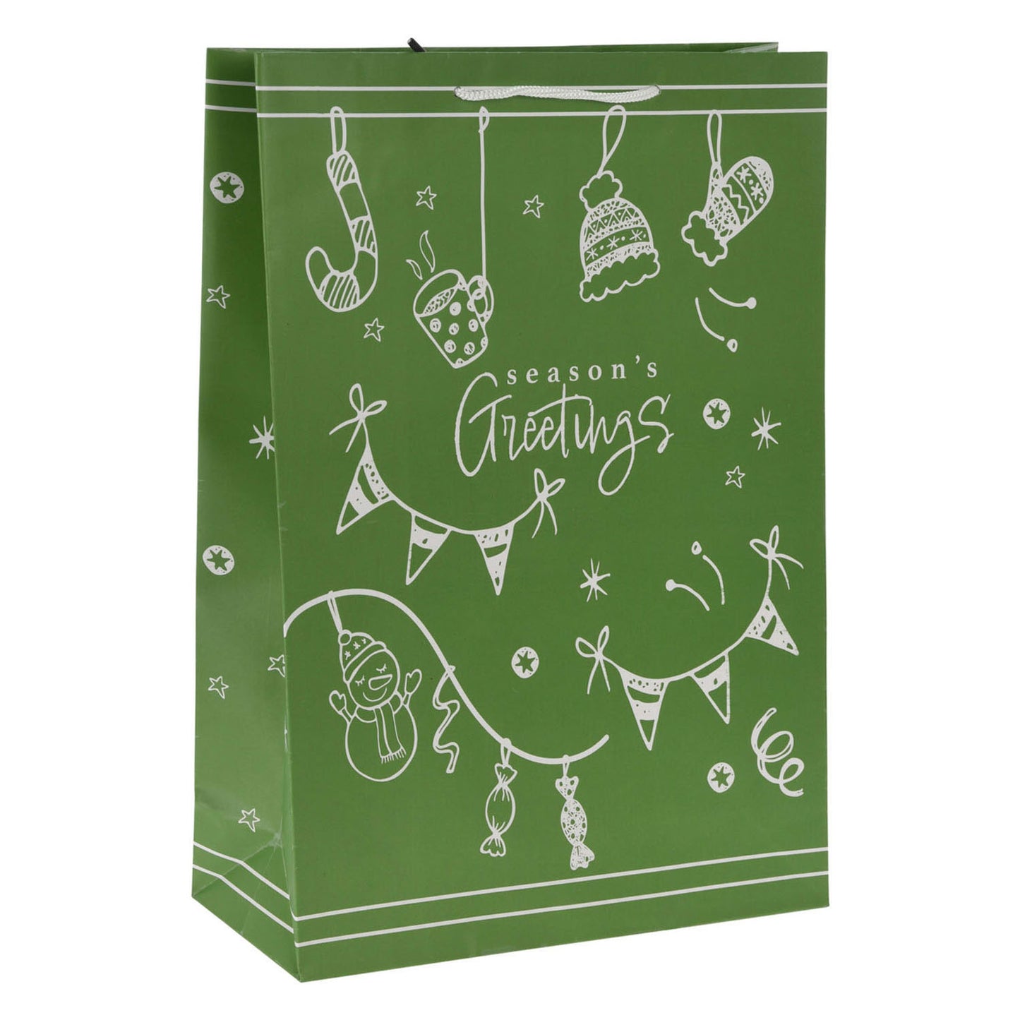 Sac cadeau Déco de Noël 16 cm, 24e.