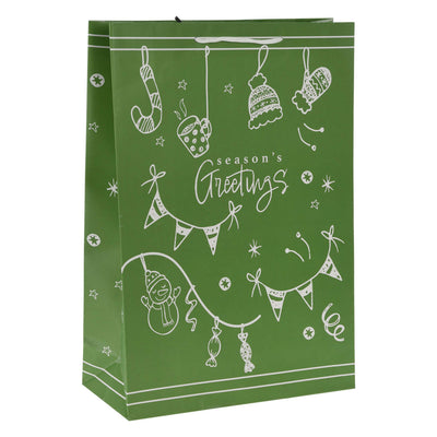 Sac cadeau Déco de Noël 16 cm, 24e.