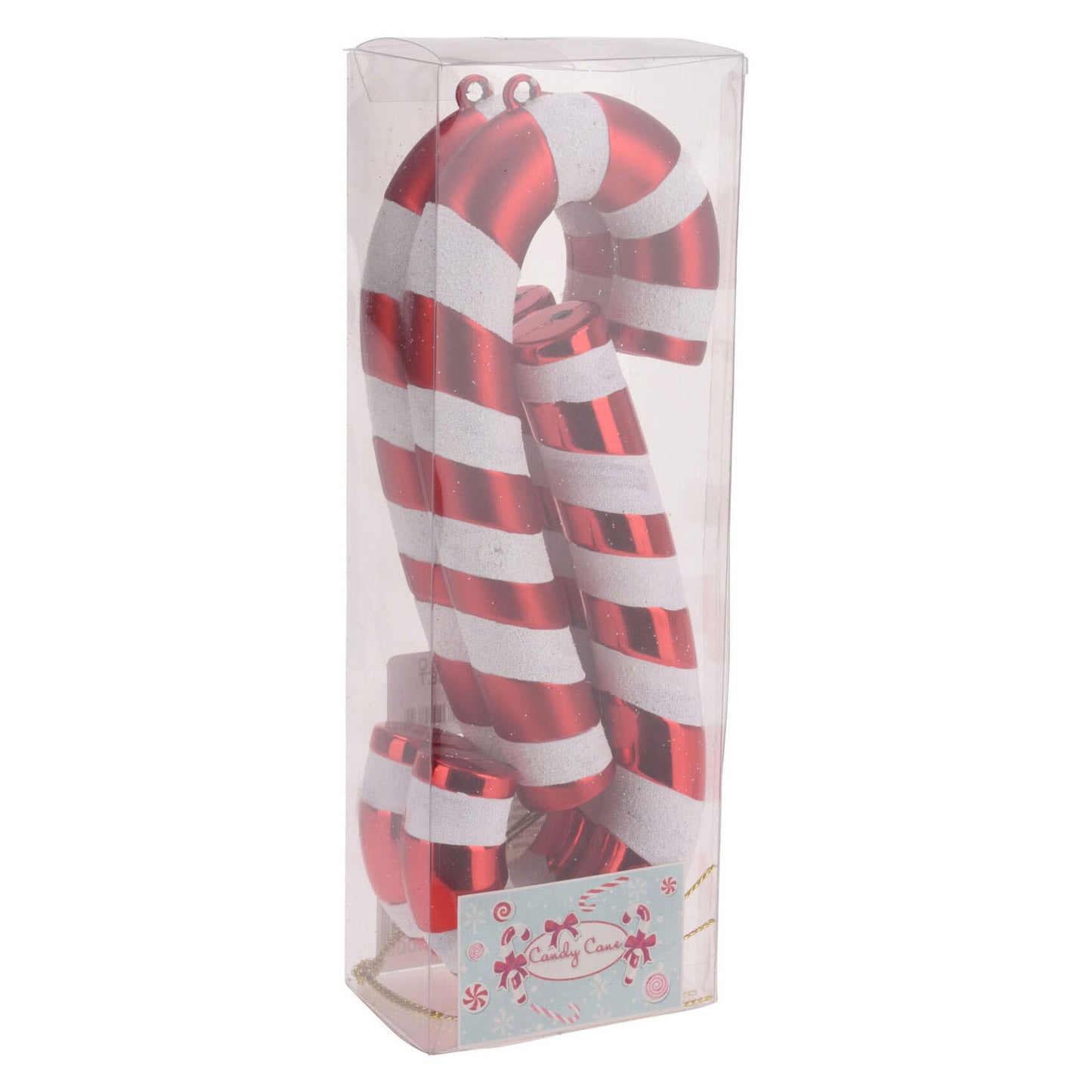 Candystick pendentif de Noël rouge 17 cm, 4e.