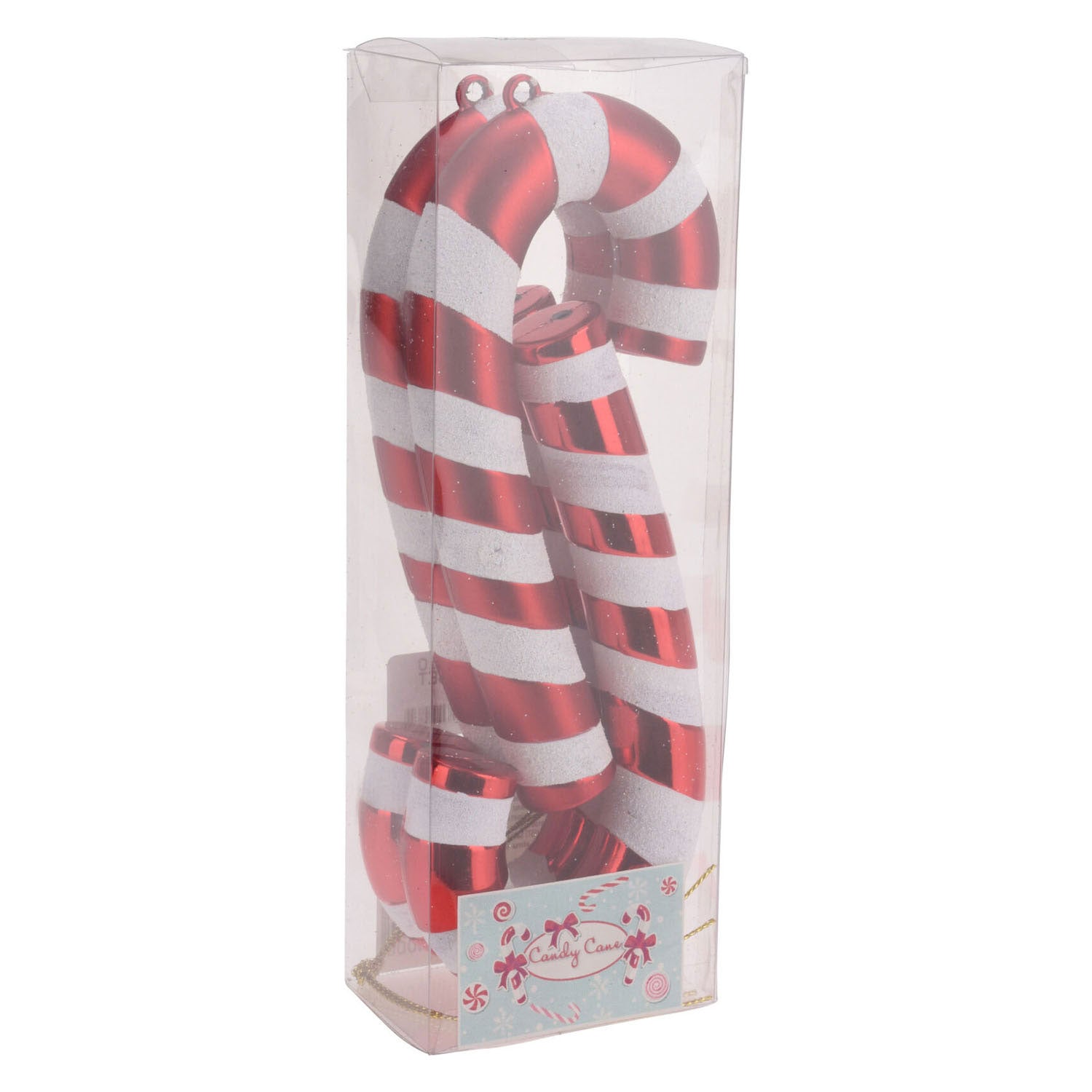 Candystick pendentif de Noël rouge 17 cm, 4e.