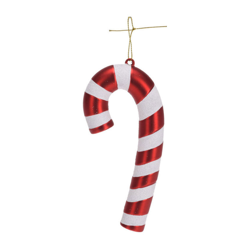 Candystick pendentif de Noël rouge 17 cm, 4e.