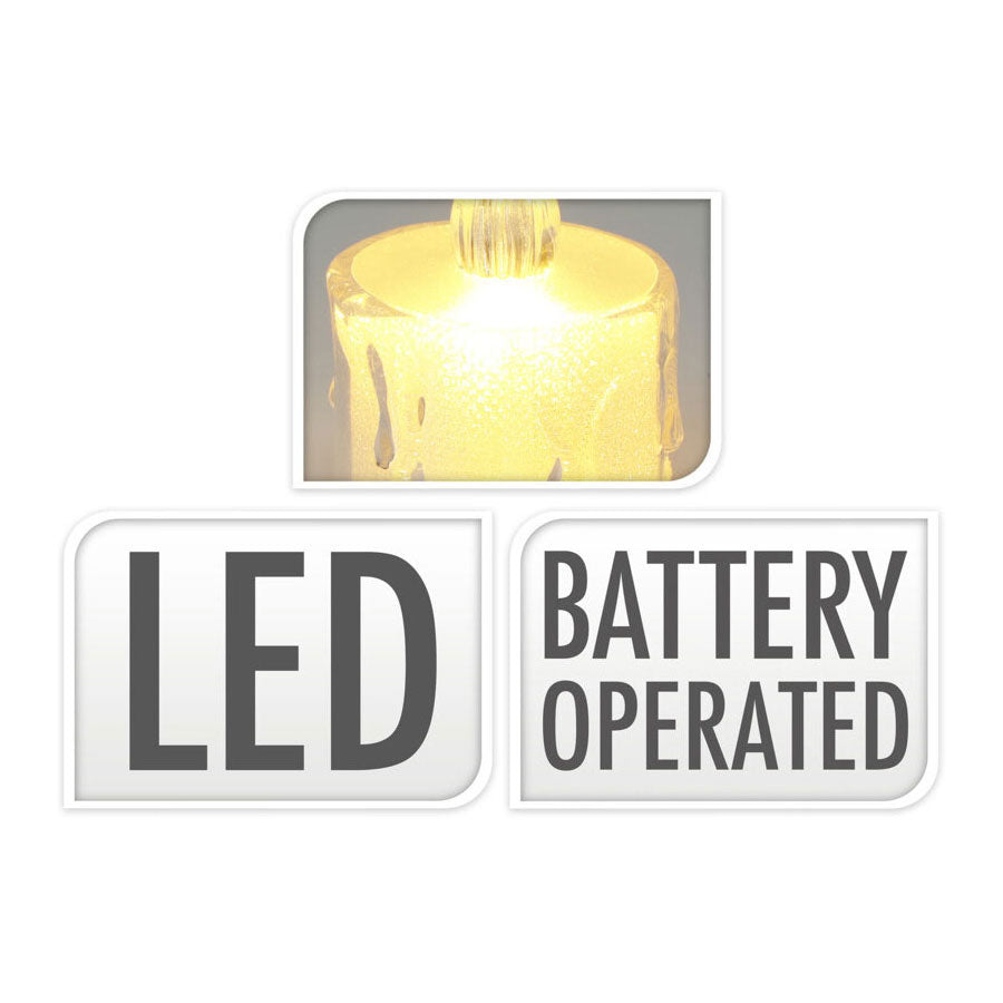 Bougie tumorlante LED 5 cm, ensemble de 24 pièces