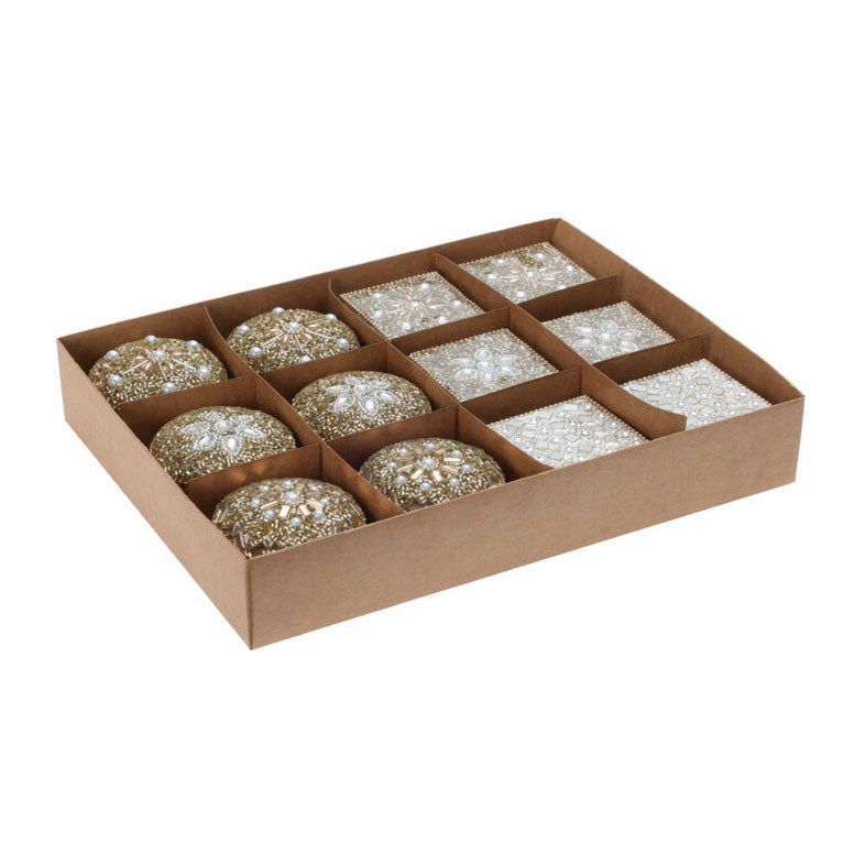 Box 7x4cm Gold, ensemble de 12