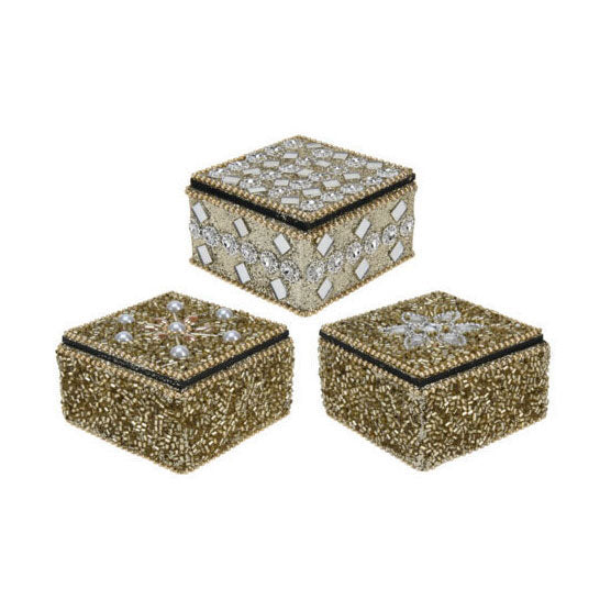 Box 7x4cm Gold, ensemble de 12