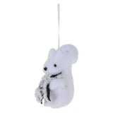 Animal de neige pendentif de Noël 11x7cm, ensemble de 24 - afbeelding 2