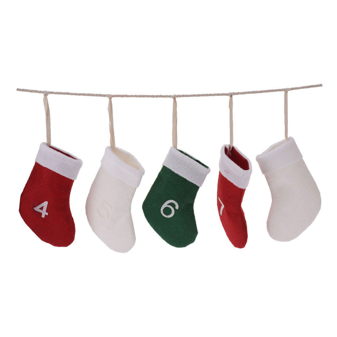 Chaussettes de pendule du calendrier de l'Avent. 220 cm,