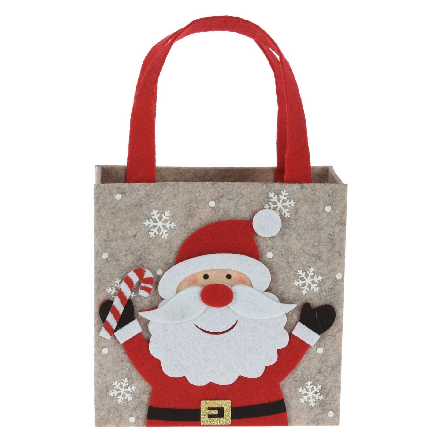 Sac cadeau de Noël en feutre, 18 cm