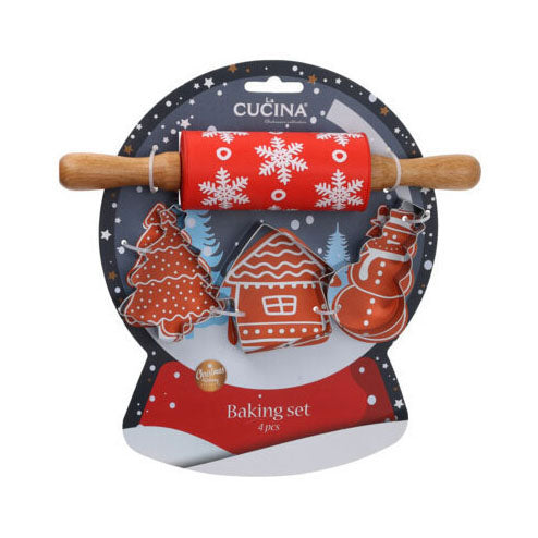 Bakset Christmas Design, 4dlg.
