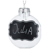 Boules de Noël transparentes avec étiquettes de craie, 5e. - afbeelding 5