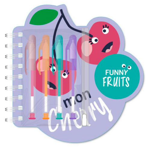 Cahier avec 4 stylos