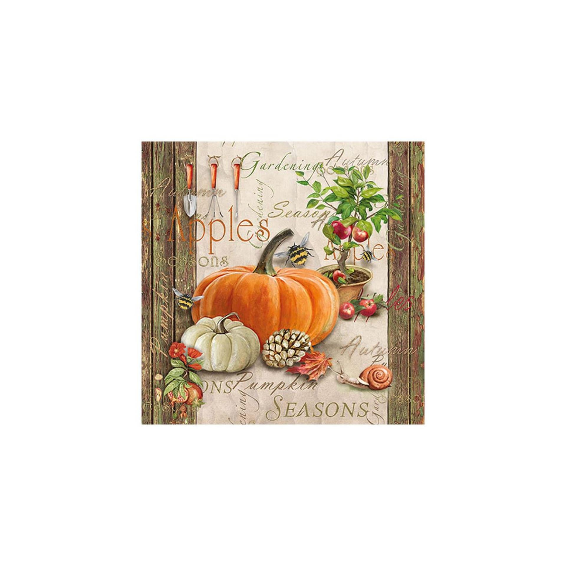 Serviettes Ambiente jardinage d'automne 33cm