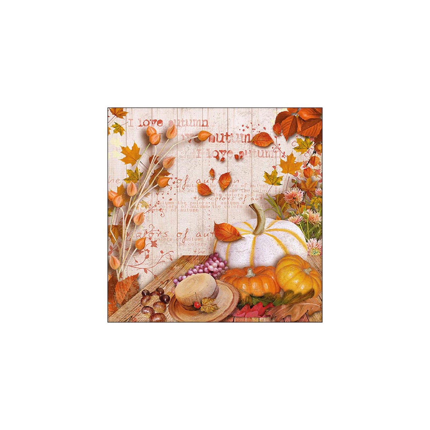 Serviettes Ambiente couleurs automne 33cm