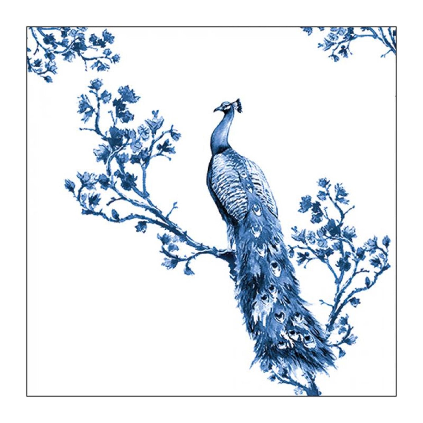 Serviettes Ambiente paon royal 33x33cm